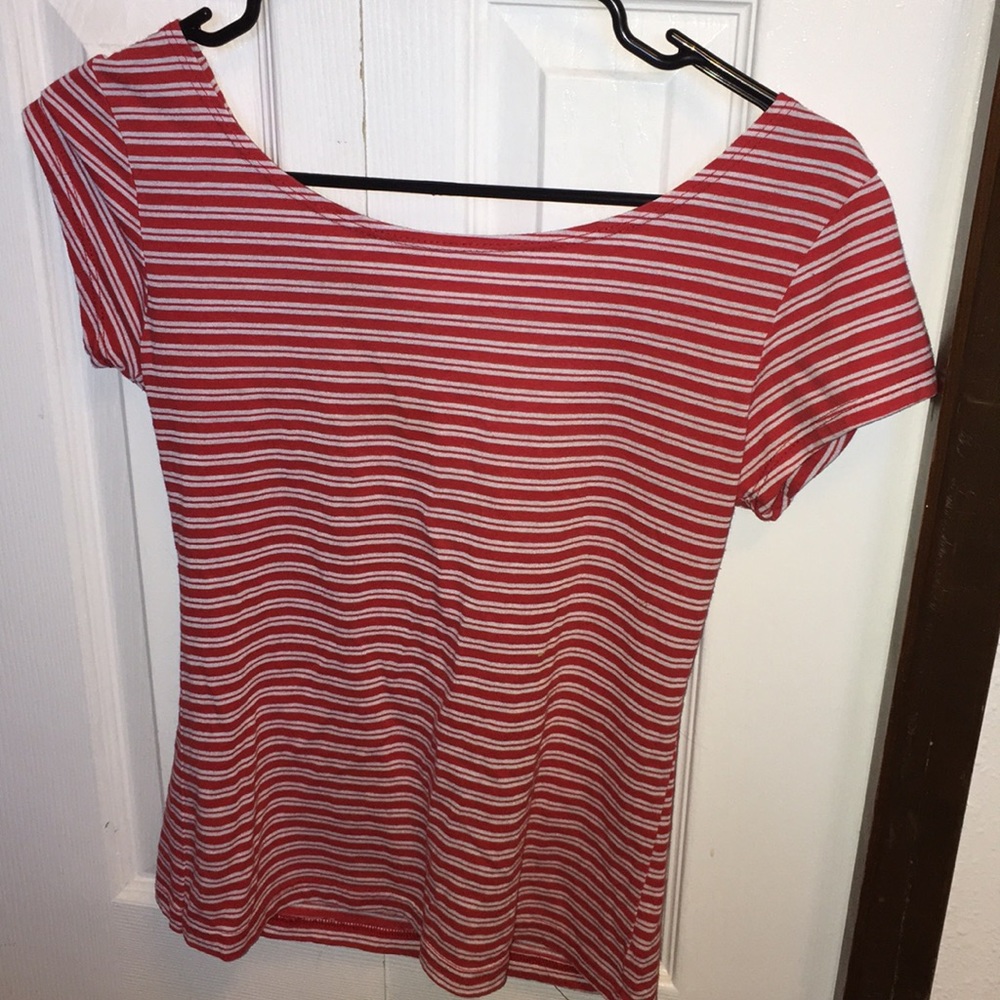 Striped shirt with bow back from Urban Outfitters